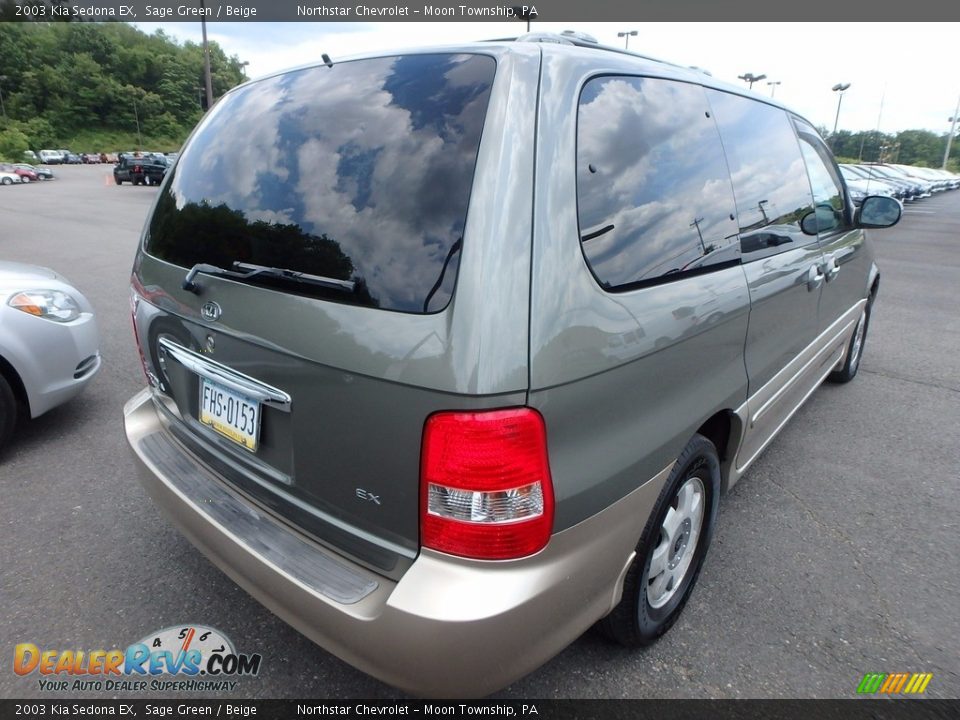 2003 Kia Sedona EX Sage Green / Beige Photo #4