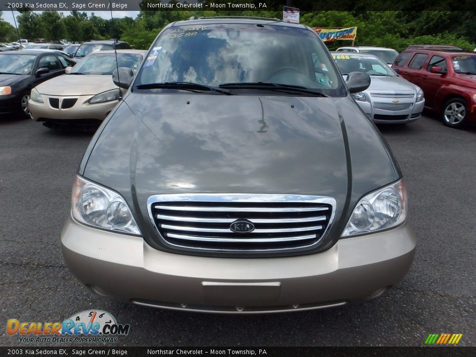 2003 Kia Sedona EX Sage Green / Beige Photo #6