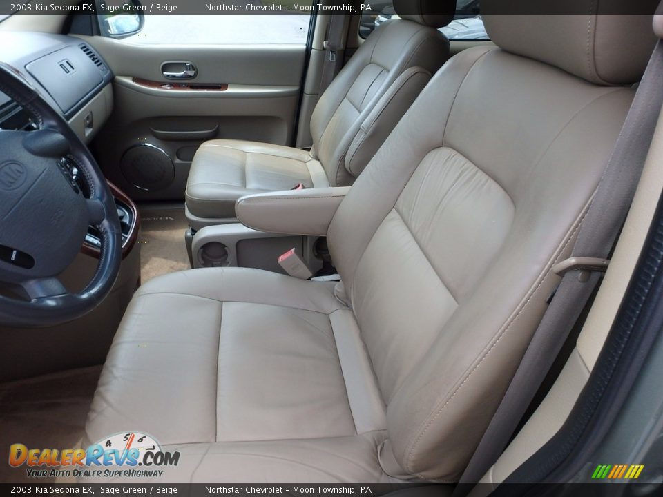 2003 Kia Sedona EX Sage Green / Beige Photo #8