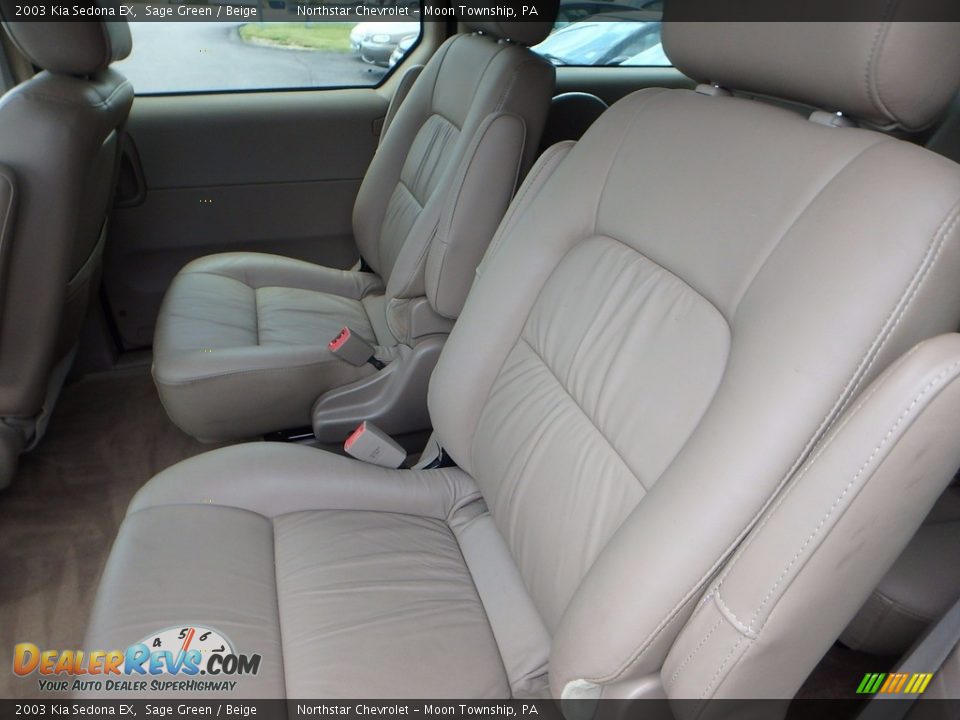 2003 Kia Sedona EX Sage Green / Beige Photo #9