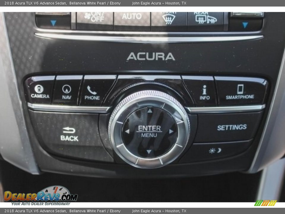 2018 Acura TLX V6 Advance Sedan Bellanova White Pearl / Ebony Photo #29