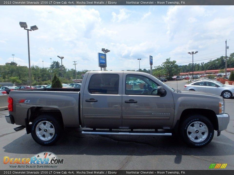 2013 Chevrolet Silverado 1500 LT Crew Cab 4x4 Mocha Steel Metallic / Ebony Photo #9