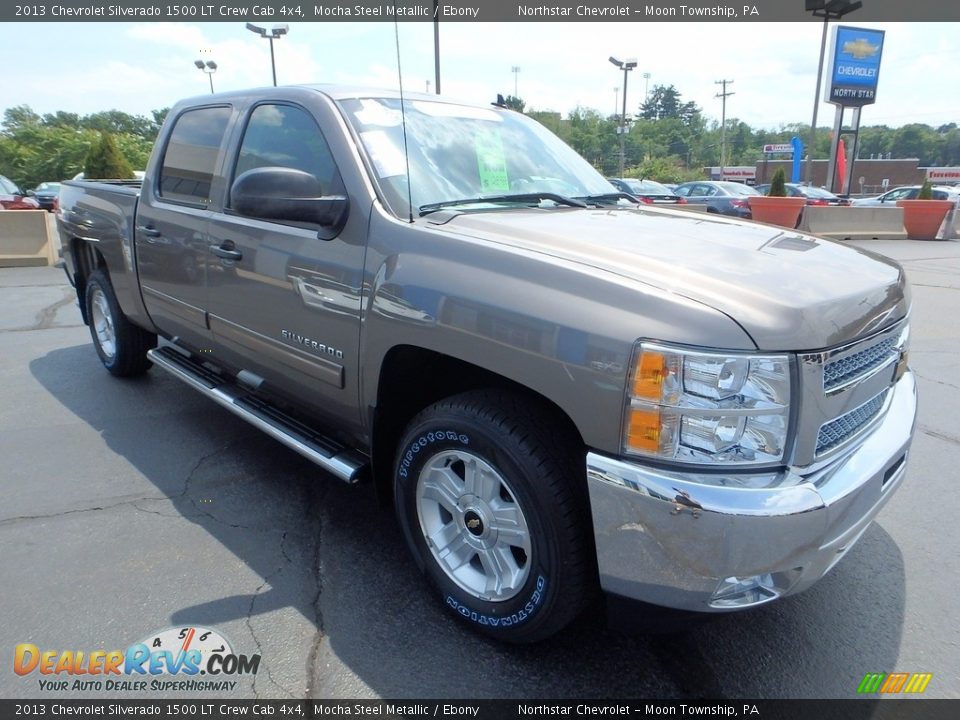 2013 Chevrolet Silverado 1500 LT Crew Cab 4x4 Mocha Steel Metallic / Ebony Photo #10
