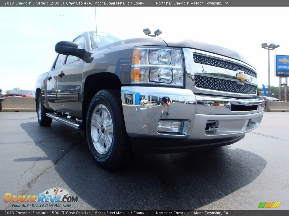 2013 Chevrolet Silverado 1500 LT Crew Cab 4x4 Mocha Steel Metallic / Ebony Photo #11