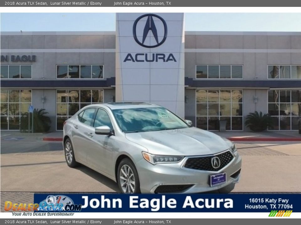 2018 Acura TLX Sedan Lunar Silver Metallic / Ebony Photo #1