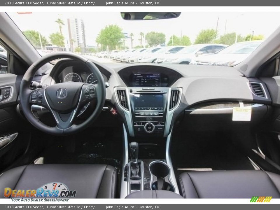 2018 Acura TLX Sedan Lunar Silver Metallic / Ebony Photo #9