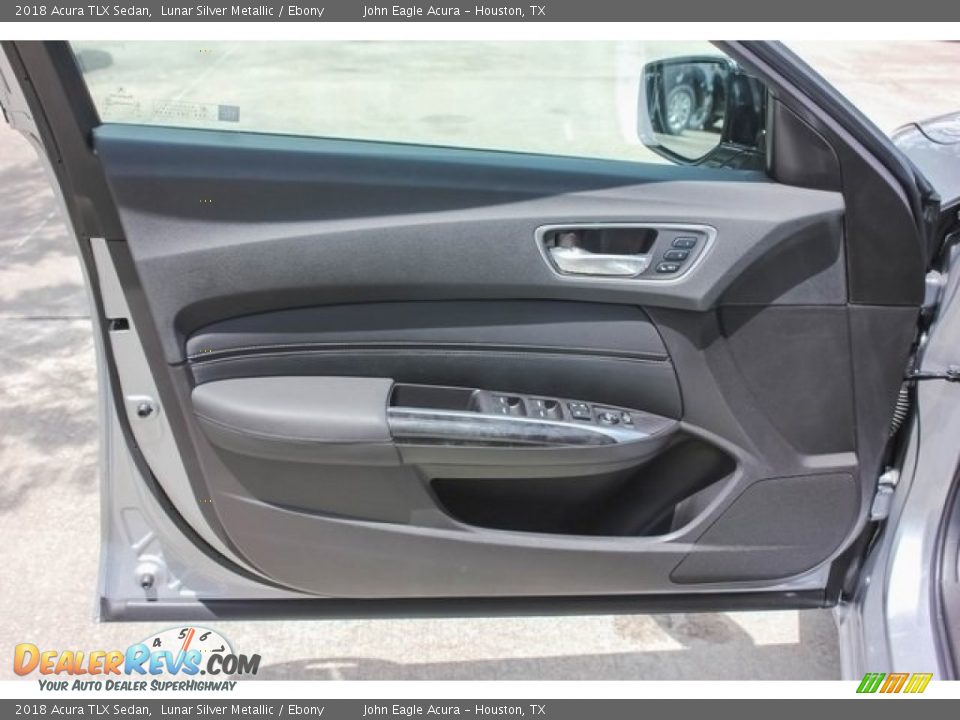 2018 Acura TLX Sedan Lunar Silver Metallic / Ebony Photo #12