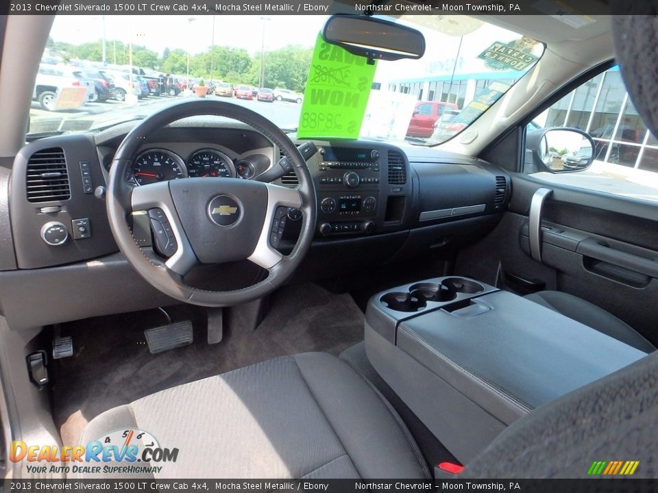 2013 Chevrolet Silverado 1500 LT Crew Cab 4x4 Mocha Steel Metallic / Ebony Photo #22