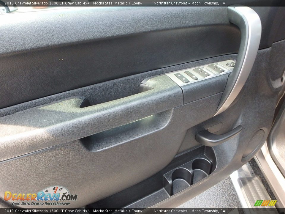 2013 Chevrolet Silverado 1500 LT Crew Cab 4x4 Mocha Steel Metallic / Ebony Photo #24
