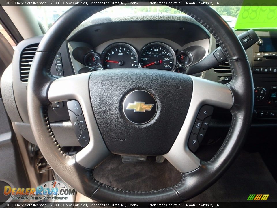 2013 Chevrolet Silverado 1500 LT Crew Cab 4x4 Mocha Steel Metallic / Ebony Photo #27