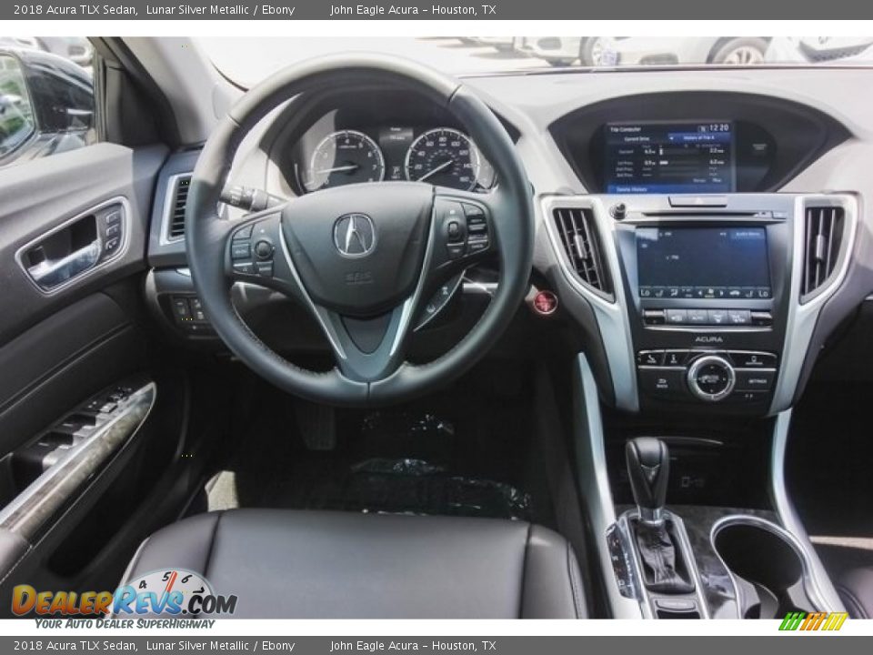 2018 Acura TLX Sedan Lunar Silver Metallic / Ebony Photo #24