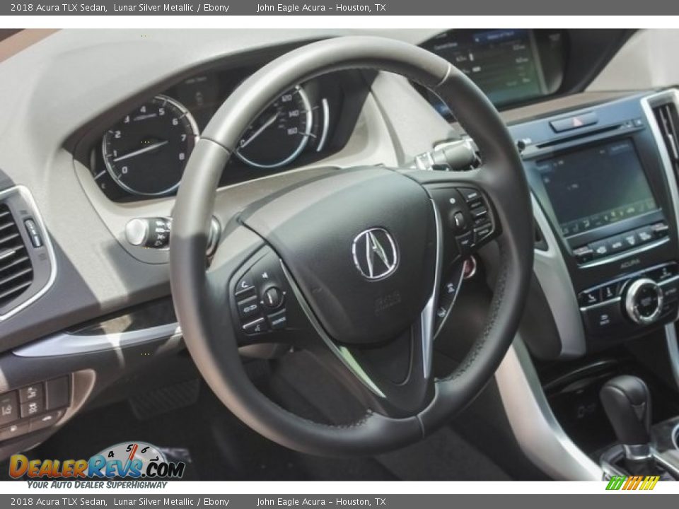2018 Acura TLX Sedan Lunar Silver Metallic / Ebony Photo #31