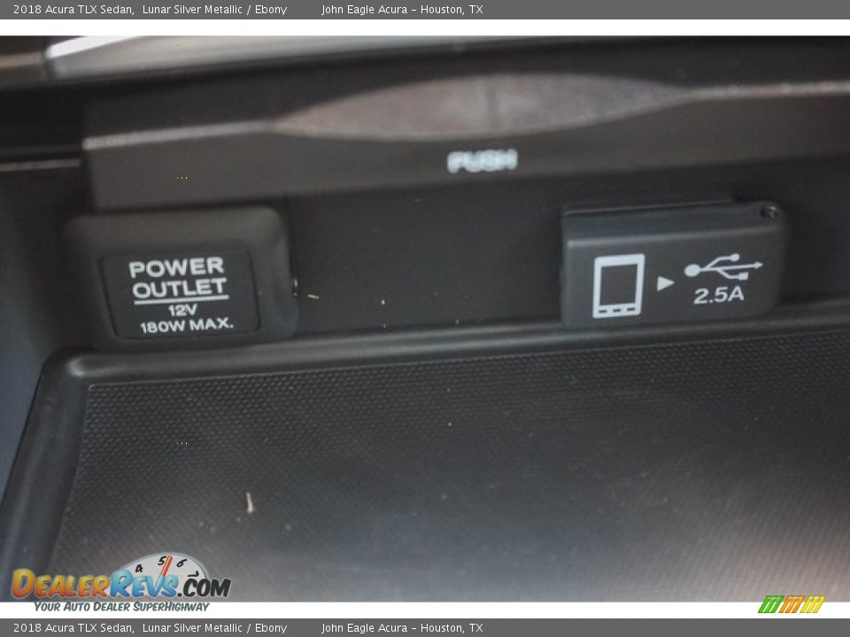 2018 Acura TLX Sedan Lunar Silver Metallic / Ebony Photo #34
