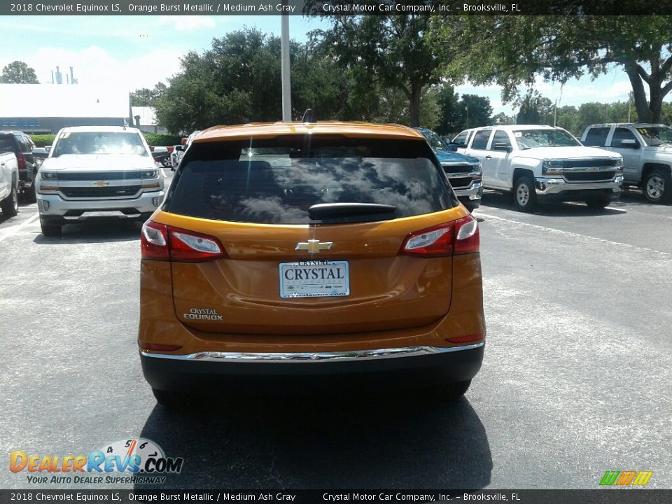 2018 Chevrolet Equinox LS Orange Burst Metallic / Medium Ash Gray Photo #3
