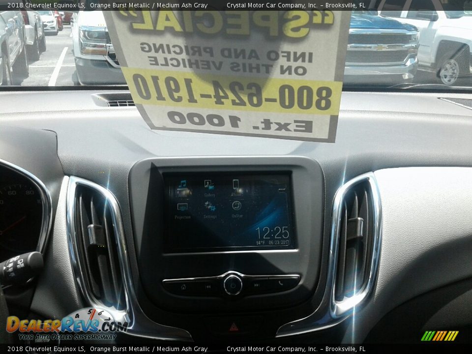2018 Chevrolet Equinox LS Orange Burst Metallic / Medium Ash Gray Photo #15