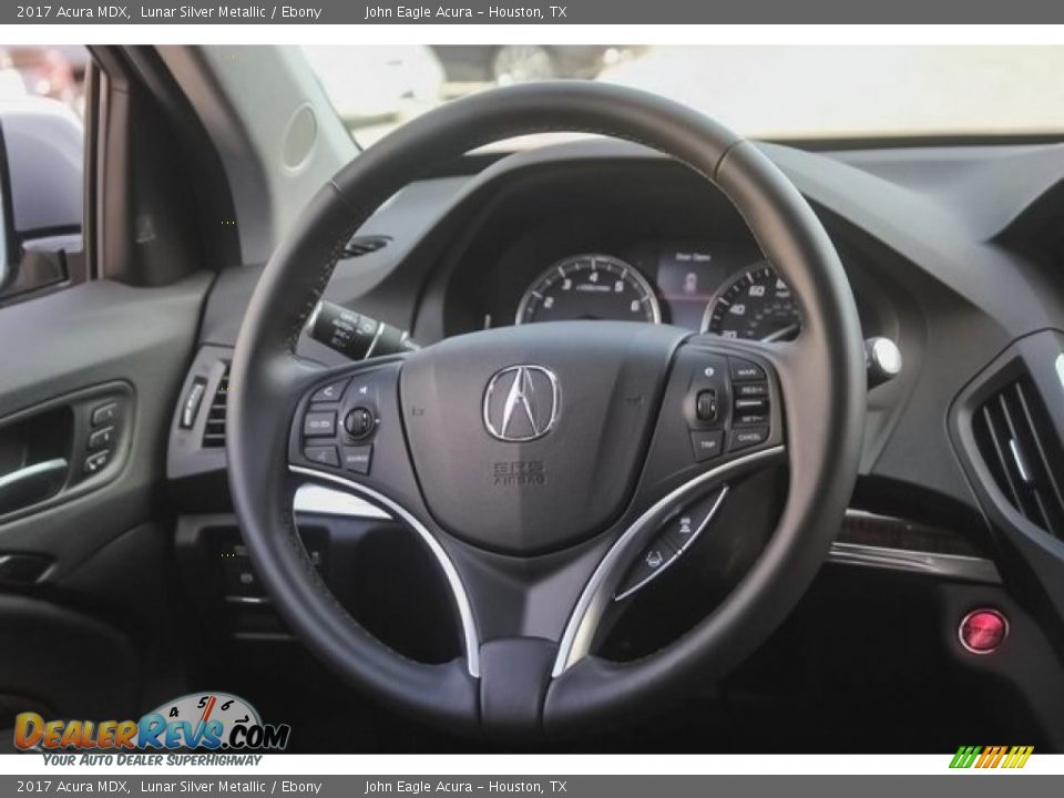 2017 Acura MDX Lunar Silver Metallic / Ebony Photo #33