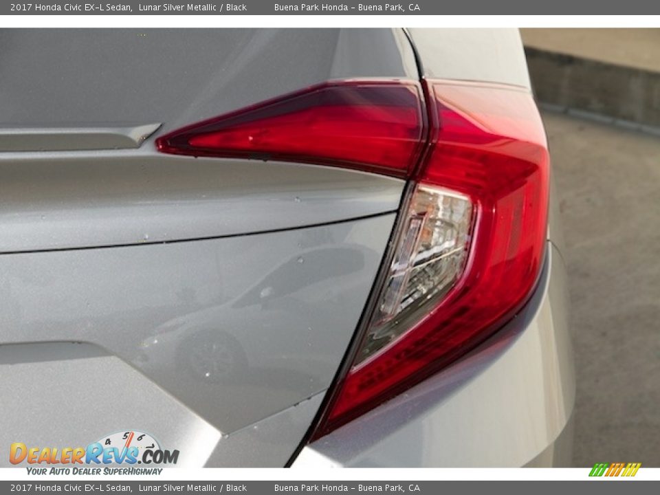 2017 Honda Civic EX-L Sedan Lunar Silver Metallic / Black Photo #4