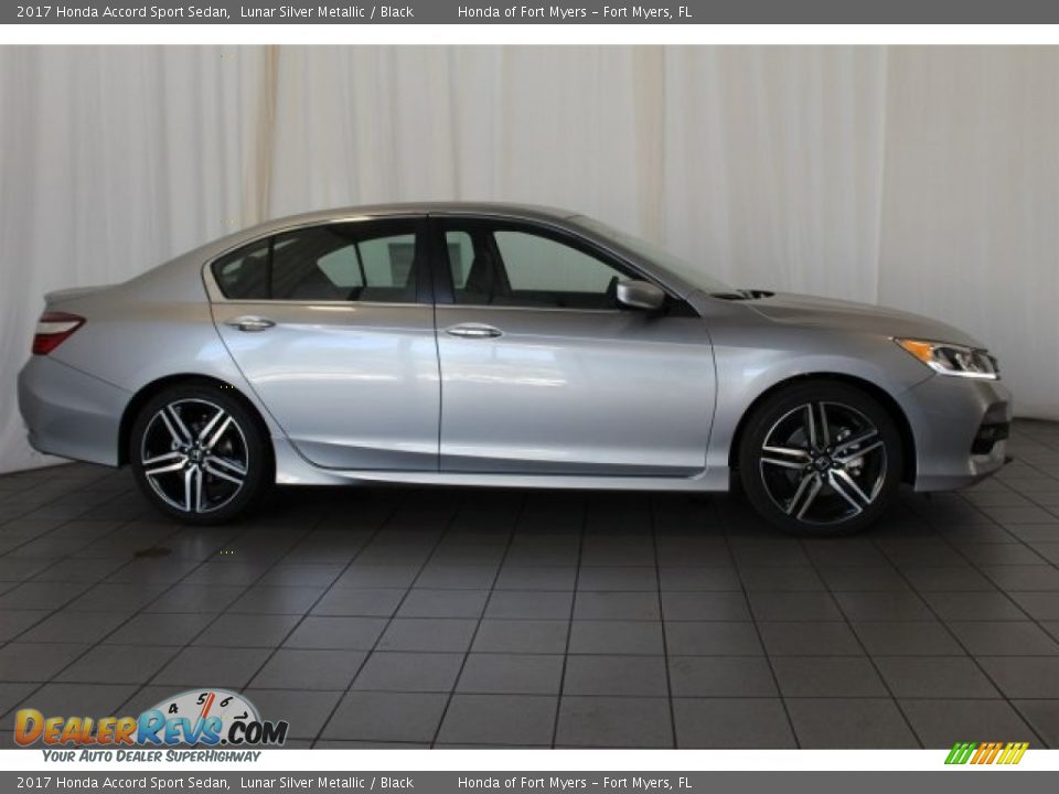 2017 Honda Accord Sport Sedan Lunar Silver Metallic / Black Photo #3