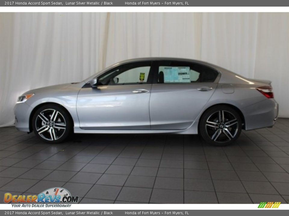 2017 Honda Accord Sport Sedan Lunar Silver Metallic / Black Photo #5