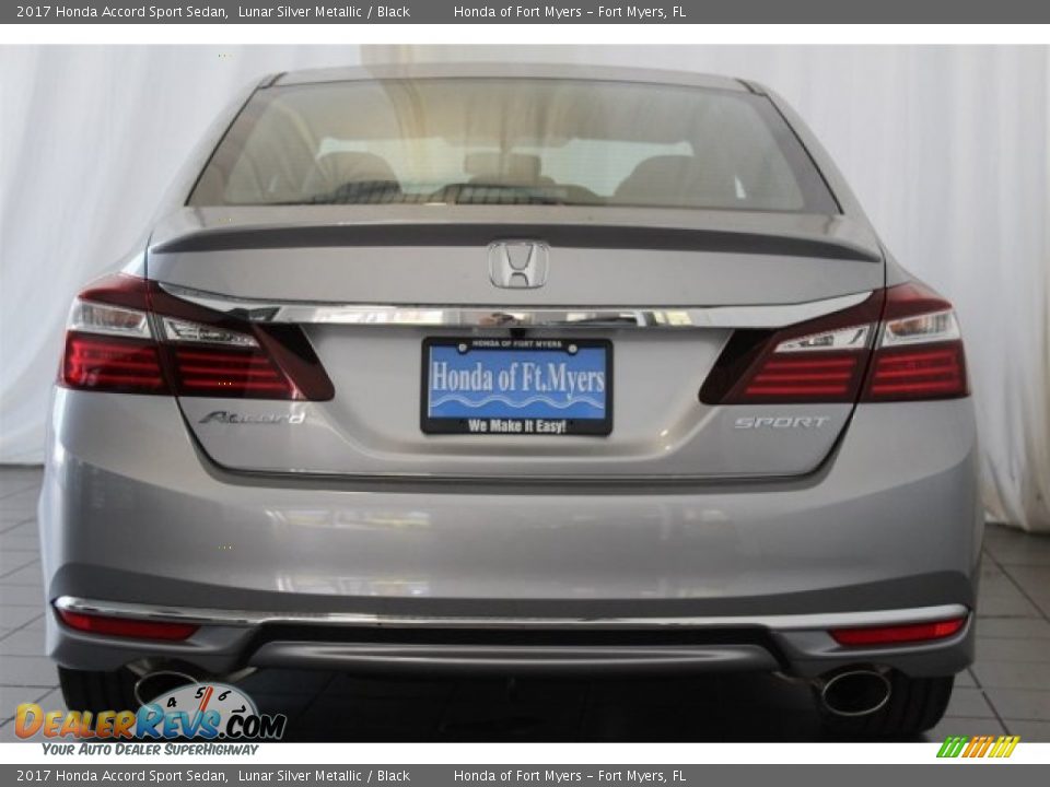 2017 Honda Accord Sport Sedan Lunar Silver Metallic / Black Photo #6