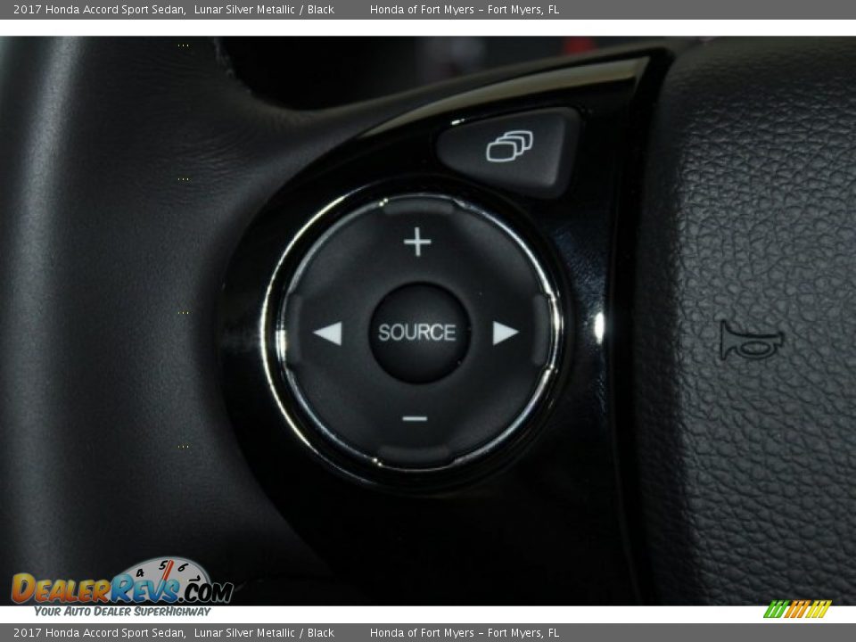 2017 Honda Accord Sport Sedan Lunar Silver Metallic / Black Photo #13