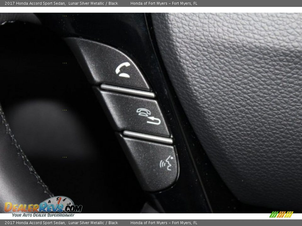 2017 Honda Accord Sport Sedan Lunar Silver Metallic / Black Photo #15