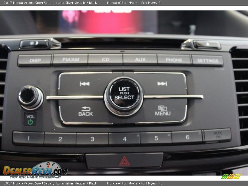 2017 Honda Accord Sport Sedan Lunar Silver Metallic / Black Photo #19