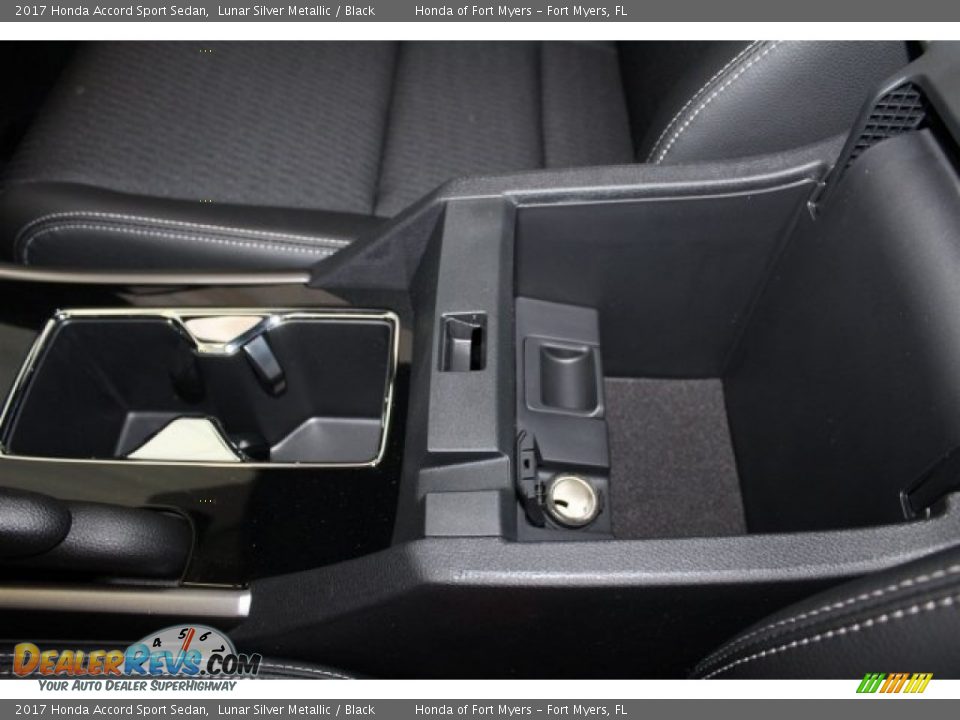 2017 Honda Accord Sport Sedan Lunar Silver Metallic / Black Photo #22