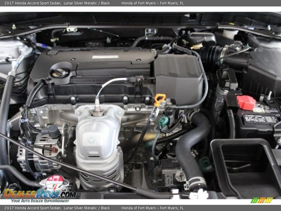 2017 Honda Accord Sport Sedan Lunar Silver Metallic / Black Photo #27