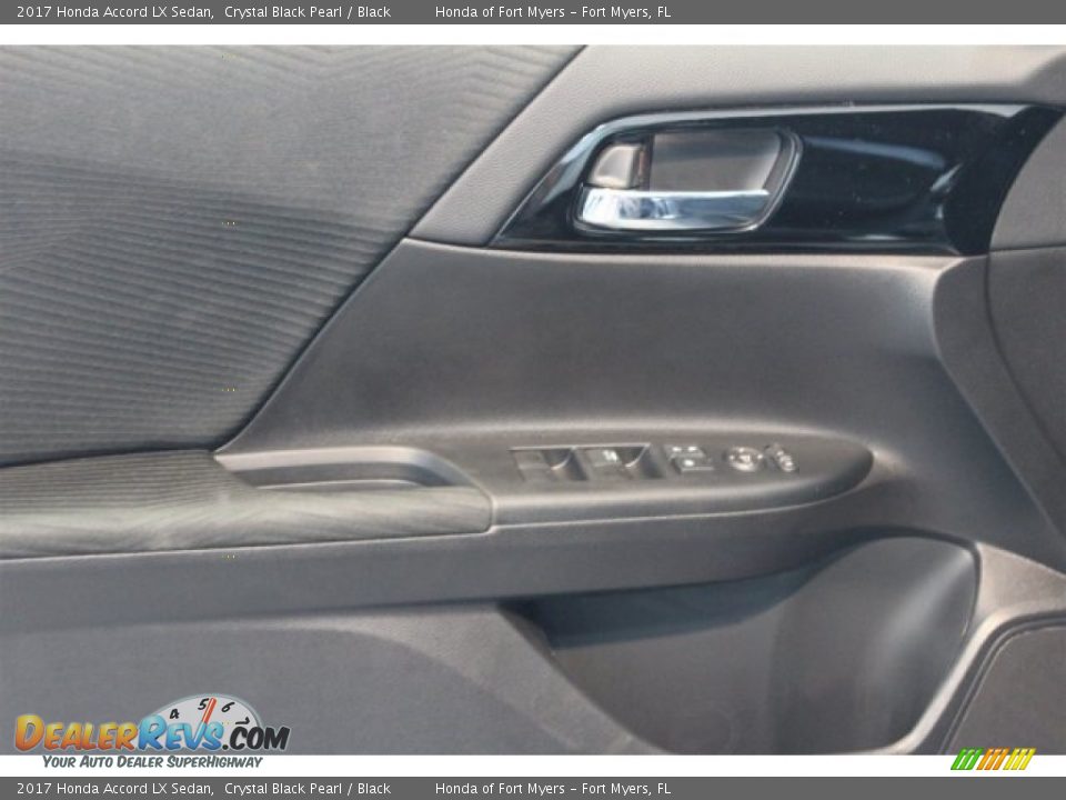 2017 Honda Accord LX Sedan Crystal Black Pearl / Black Photo #7