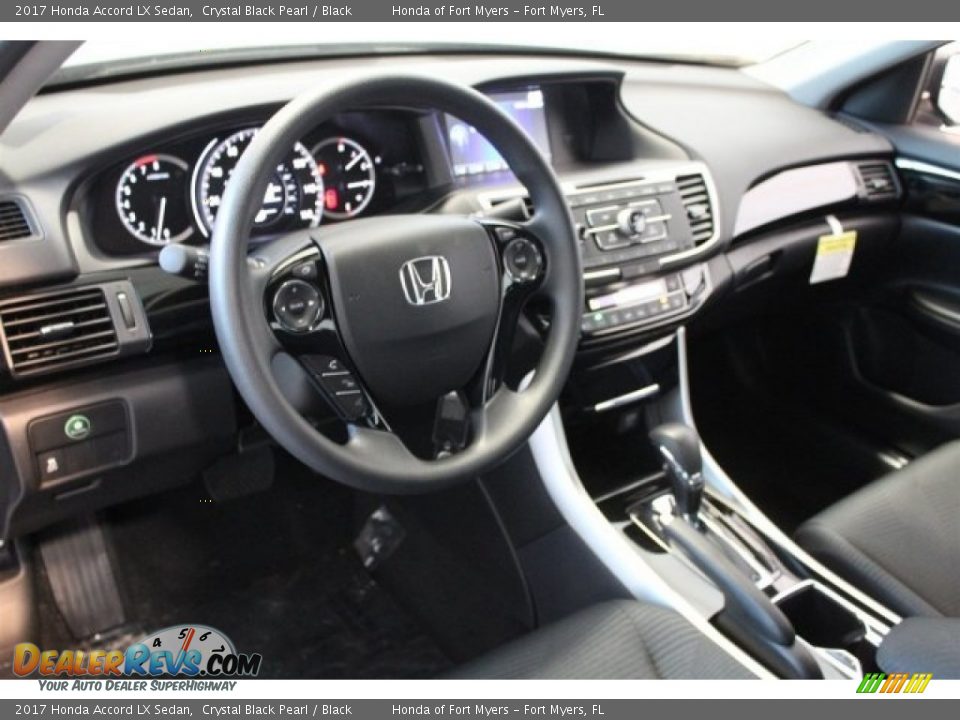 2017 Honda Accord LX Sedan Crystal Black Pearl / Black Photo #10
