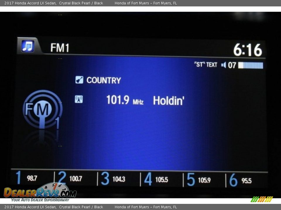 2017 Honda Accord LX Sedan Crystal Black Pearl / Black Photo #16