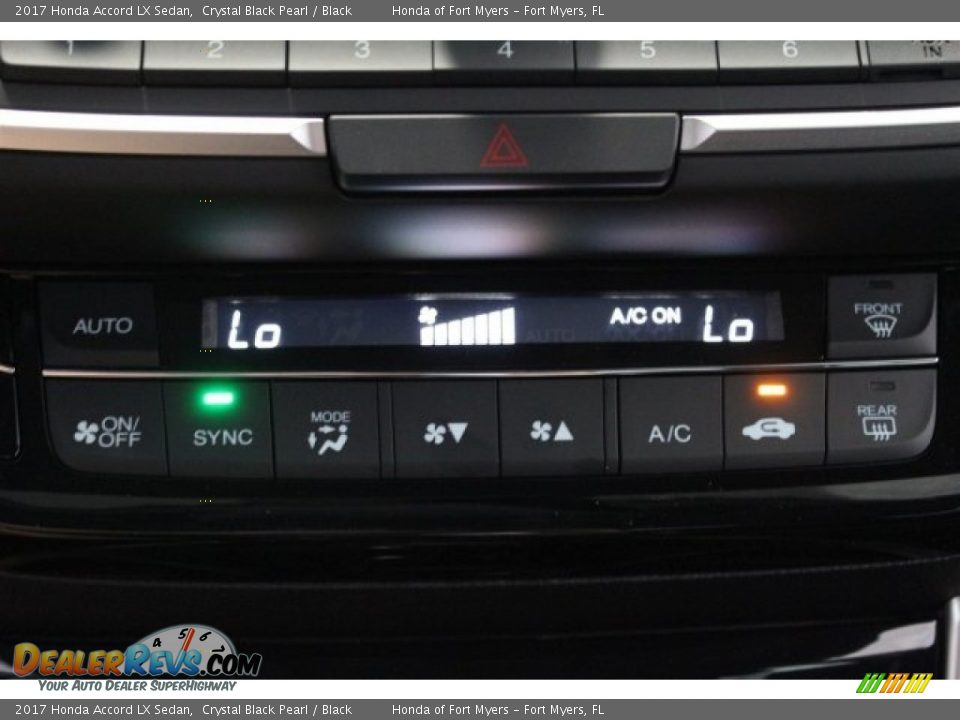 2017 Honda Accord LX Sedan Crystal Black Pearl / Black Photo #19