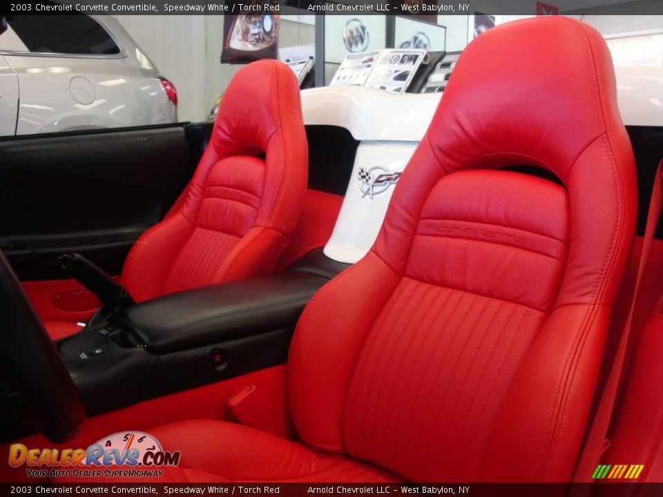 Torch Red Interior - 2003 Chevrolet Corvette Convertible Photo #7