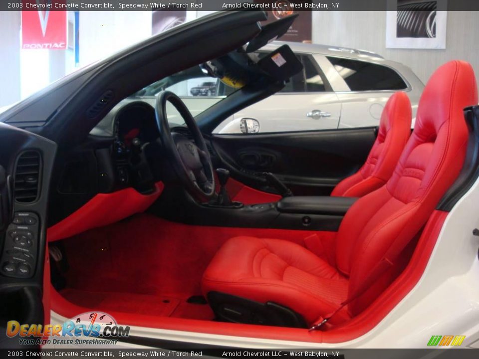 Torch Red Interior - 2003 Chevrolet Corvette Convertible Photo #8