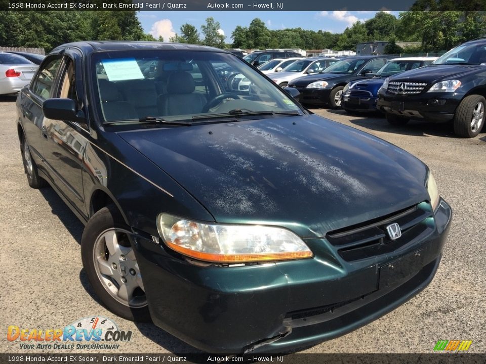 1998 Honda Accord EX Sedan Dark Emerald Pearl / Quartz Photo #1