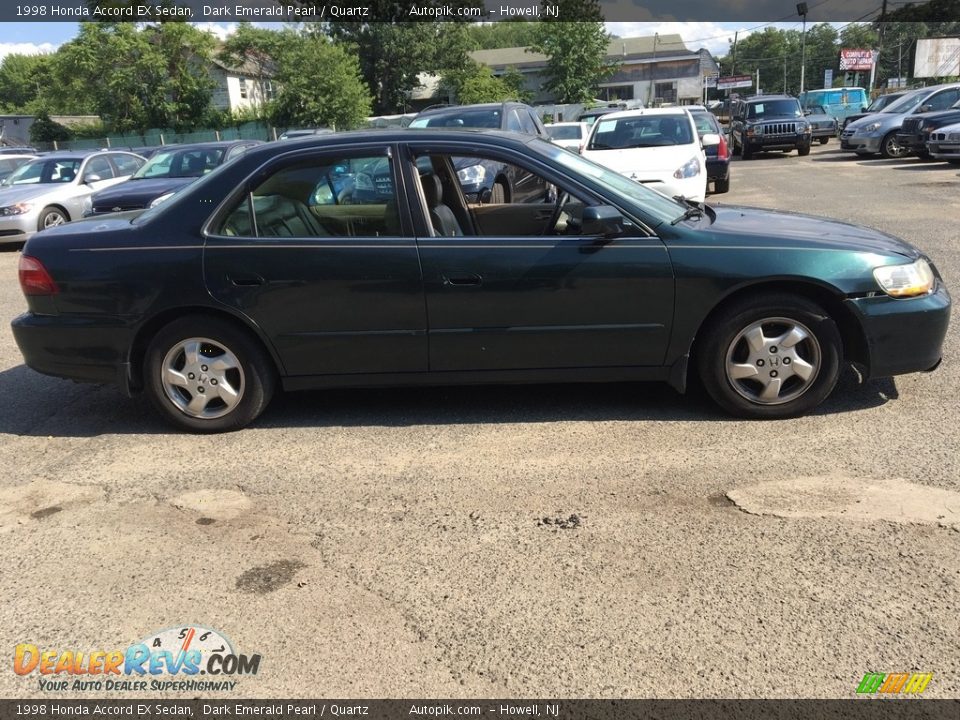 1998 Honda Accord EX Sedan Dark Emerald Pearl / Quartz Photo #3