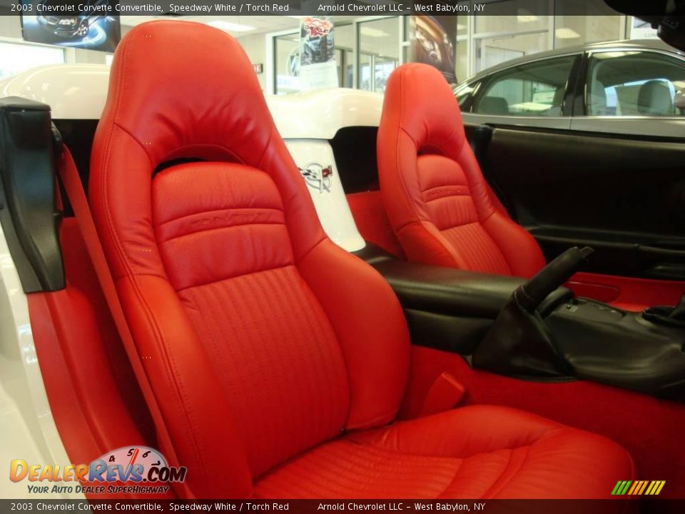 Torch Red Interior - 2003 Chevrolet Corvette Convertible Photo #11