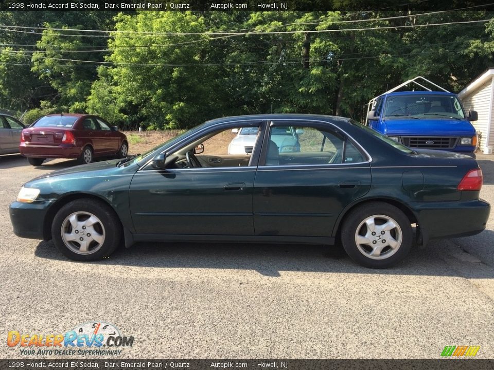 1998 Honda Accord EX Sedan Dark Emerald Pearl / Quartz Photo #7