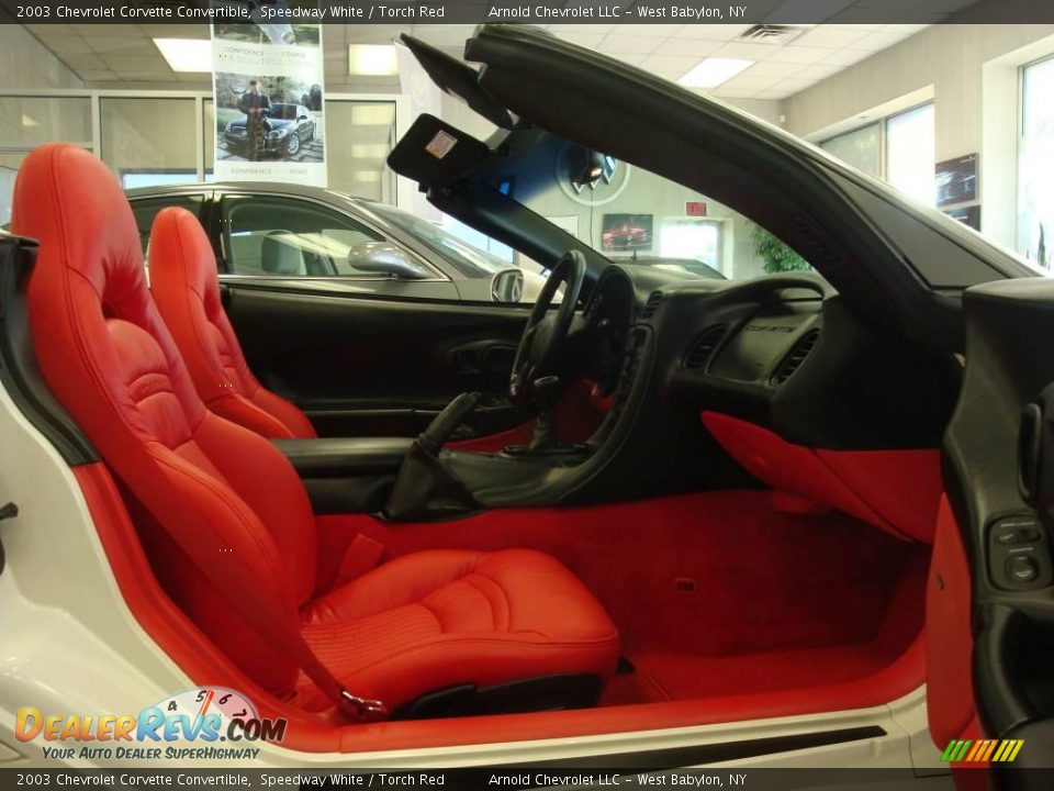 Torch Red Interior - 2003 Chevrolet Corvette Convertible Photo #12
