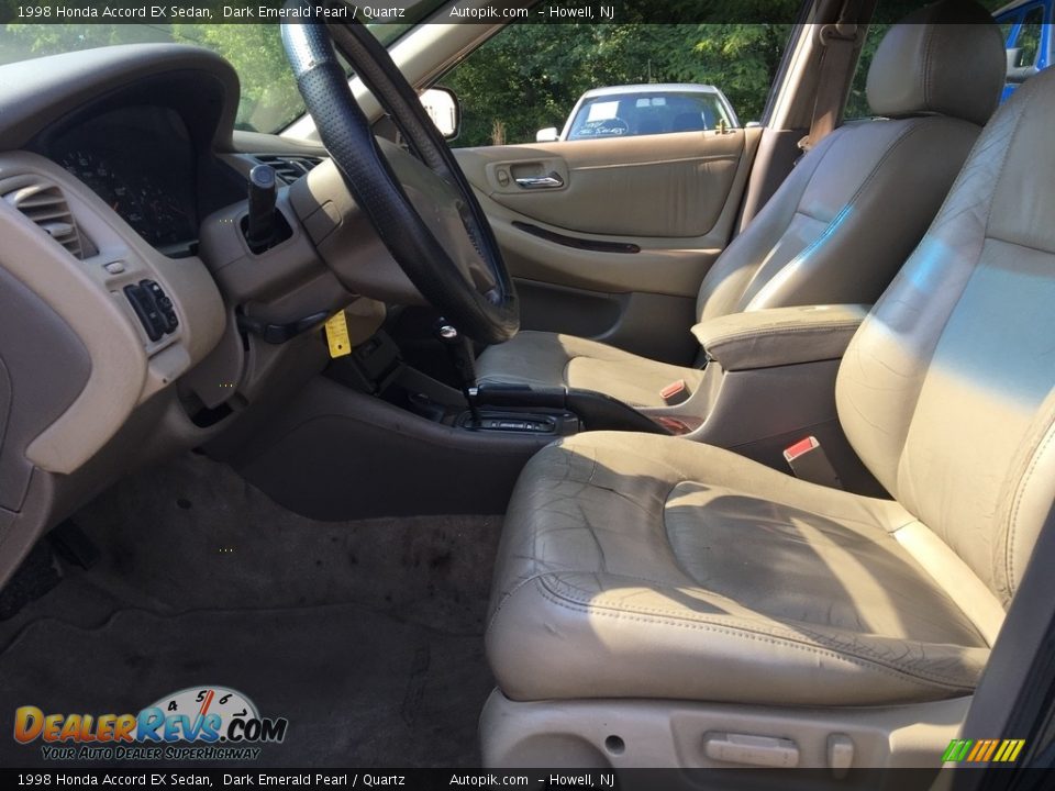 1998 Honda Accord EX Sedan Dark Emerald Pearl / Quartz Photo #11