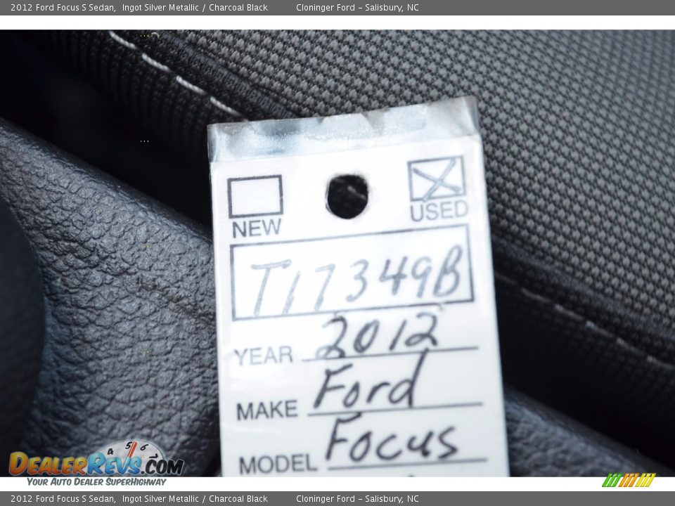 2012 Ford Focus S Sedan Ingot Silver Metallic / Charcoal Black Photo #21