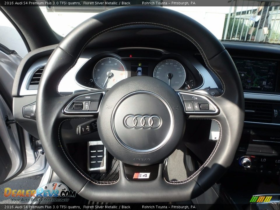 2016 Audi S4 Premium Plus 3.0 TFSI quattro Steering Wheel Photo #23