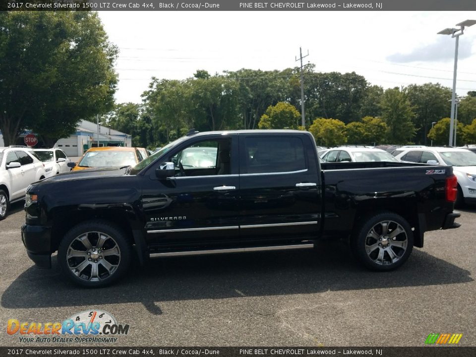 2017 Chevrolet Silverado 1500 LTZ Crew Cab 4x4 Black / Cocoa/­Dune Photo #3
