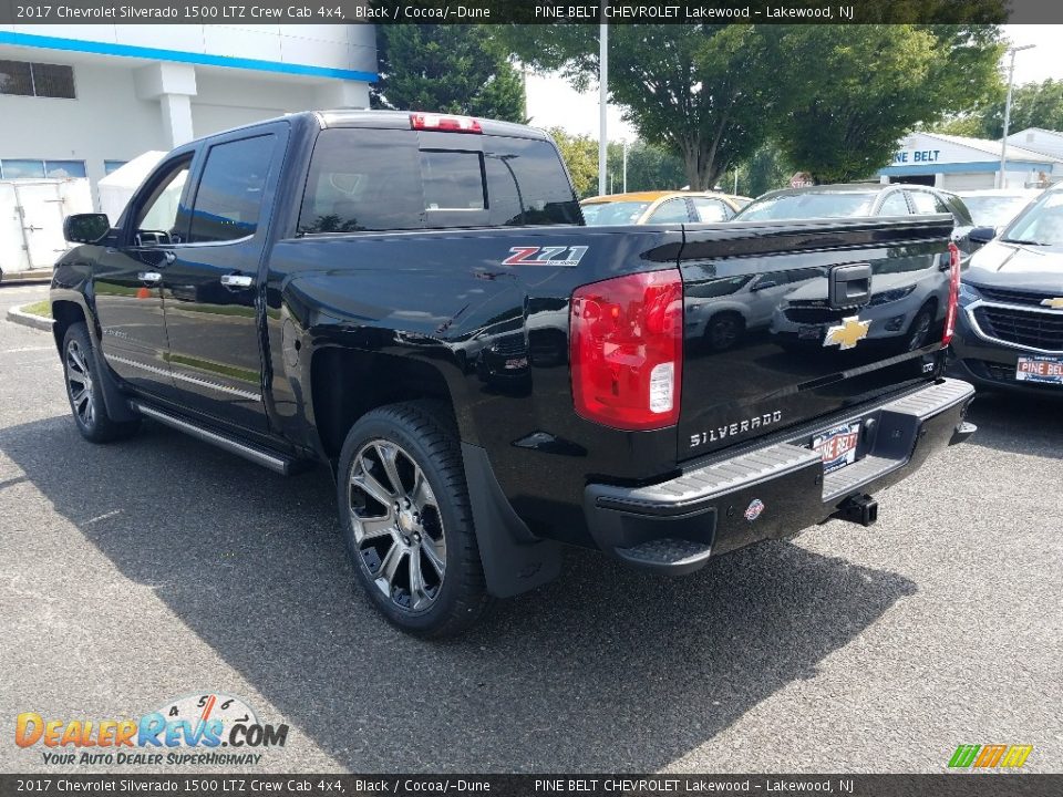 2017 Chevrolet Silverado 1500 LTZ Crew Cab 4x4 Black / Cocoa/­Dune Photo #4