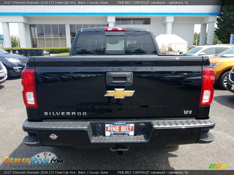 2017 Chevrolet Silverado 1500 LTZ Crew Cab 4x4 Black / Cocoa/­Dune Photo #5