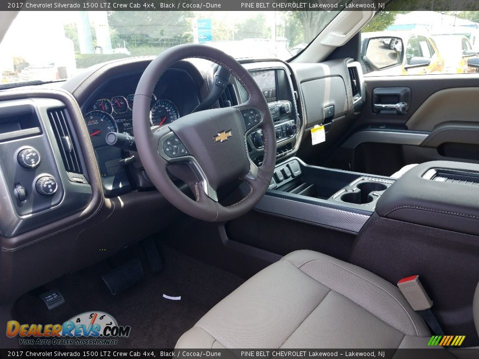 2017 Chevrolet Silverado 1500 LTZ Crew Cab 4x4 Black / Cocoa/­Dune Photo #7