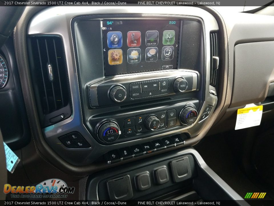 2017 Chevrolet Silverado 1500 LTZ Crew Cab 4x4 Black / Cocoa/­Dune Photo #10