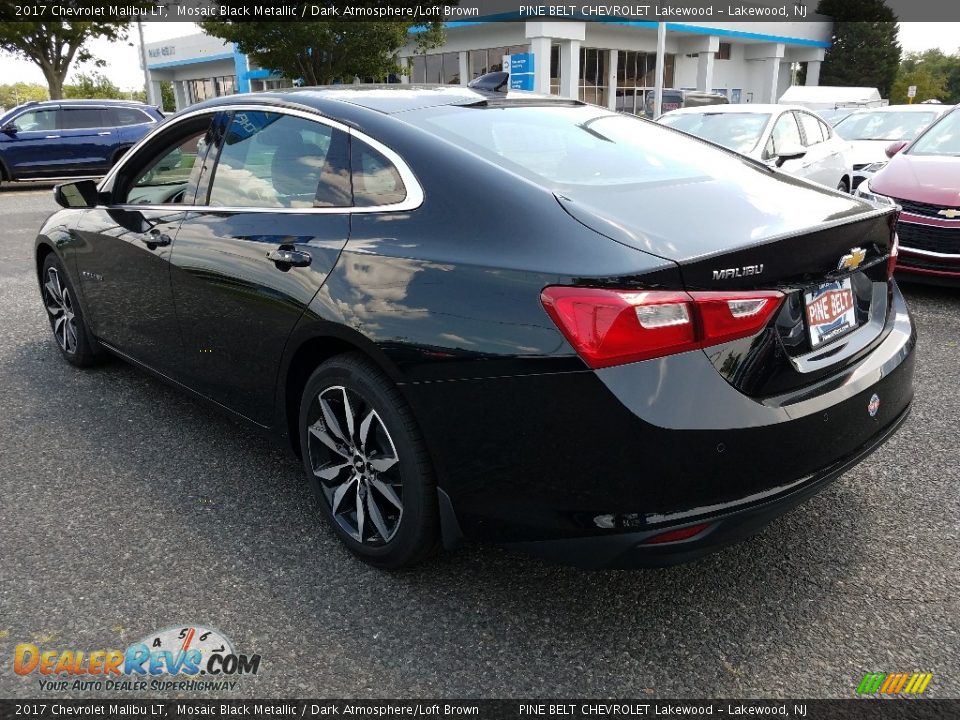 2017 Chevrolet Malibu LT Mosaic Black Metallic / Dark Atmosphere/Loft Brown Photo #4