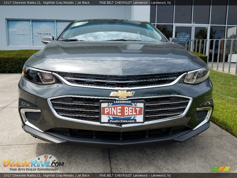 2017 Chevrolet Malibu LS Nightfall Gray Metallic / Jet Black Photo #2
